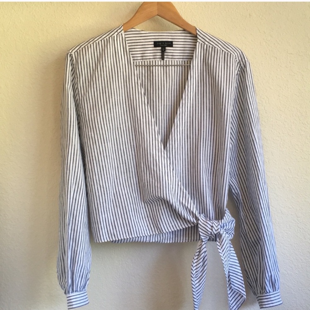 Rag and Bone Prescott Wrap Top Size Large